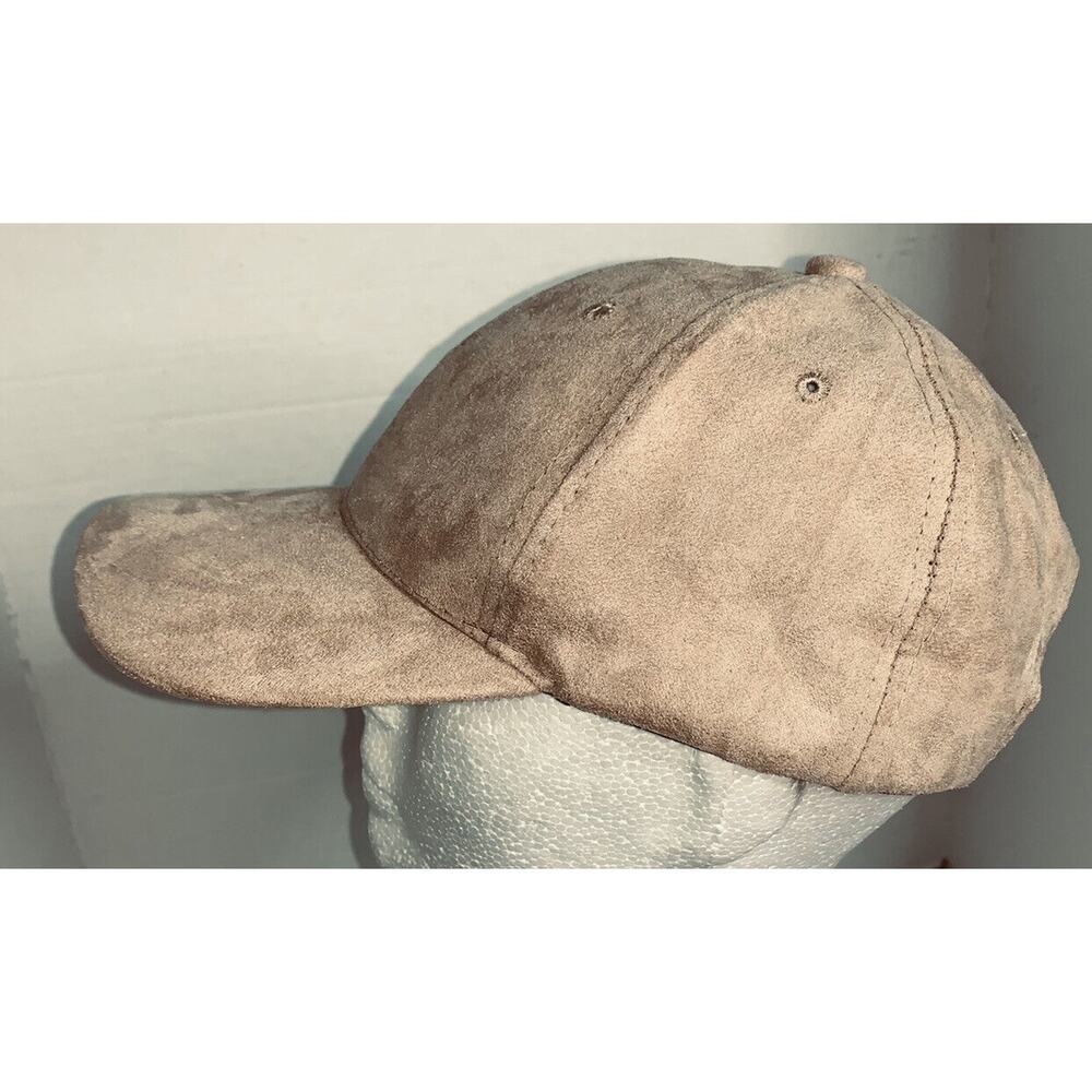 altar'd state Hat Cap Tan Pseudo Suede Look Fabric Very Soft Unisex Strap Back